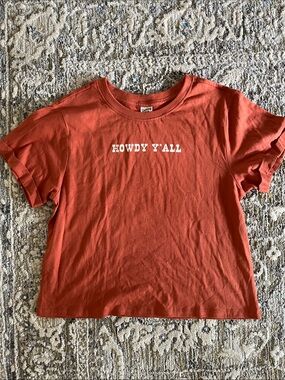Howdy Y'All Rust Short Sleeve Tee - Unbranded